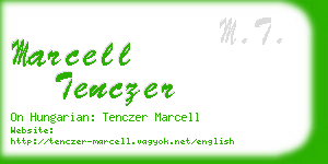 marcell tenczer business card